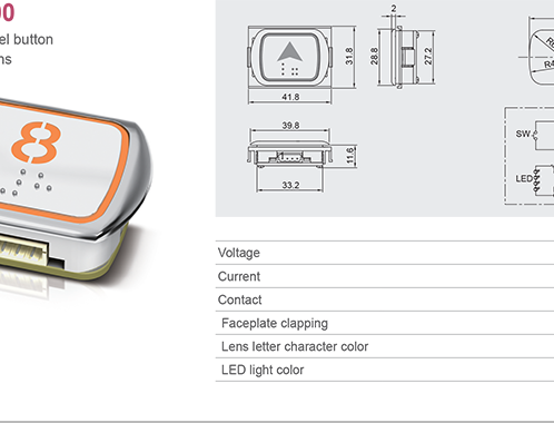 Nút nhấn thang máy EMCC-BT-03 .2