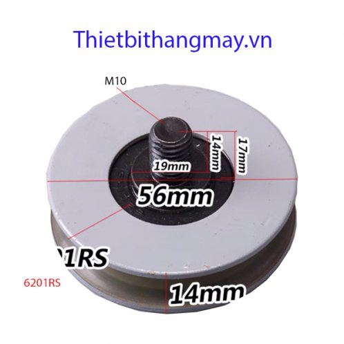 Bánh xe cửa thang máy Ø56*14*6201RS