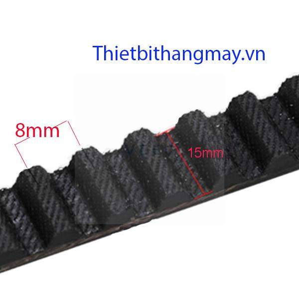 Dây đai chuyển động thang máy 8mm*15mm.1 Dây đai chuyển động thang máy 8mm*15mm.1