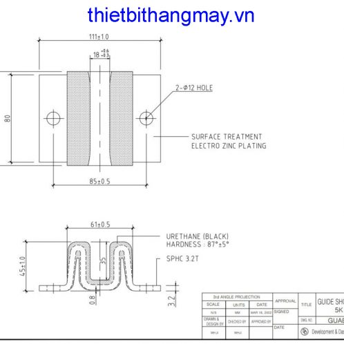 Má Shoe dẫn hướng misubishi TK5A