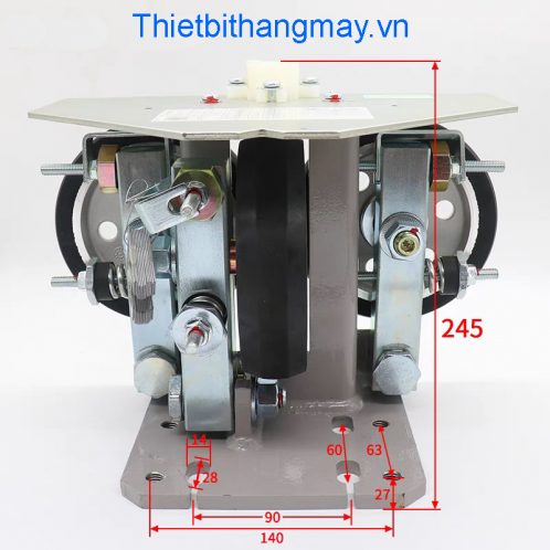 Shoe bánh xe thang máy Φ150*27*6003.5