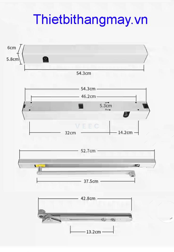 Bộ truyền động cửa mở tay thang máy 6100.3 Bộ truyền động cửa mở tay thang máy 6100.3